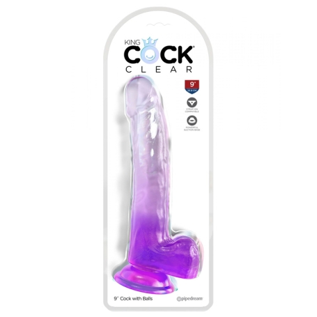 Фаллос King Cock Clear 9", Pipedream