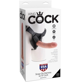 Страпон Pipedream - King Cock Harness 8&quot;